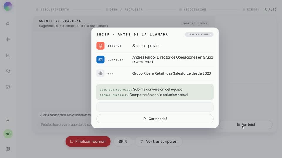 “Ya tenemos un proveedor”