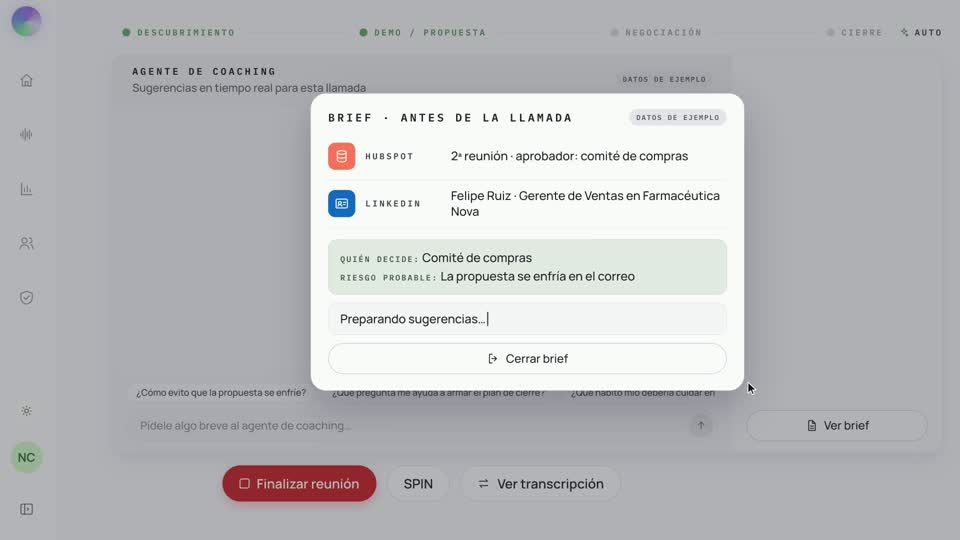 “Mándame la propuesta por correo”